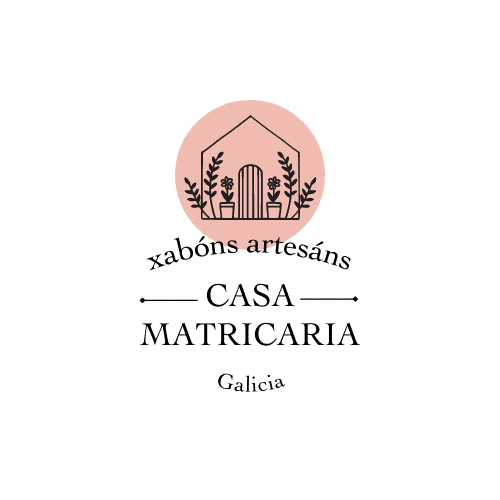 Logo casa Matricaria rosado