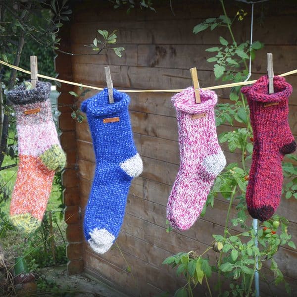 Calcetines de Lana Tejidos a Mano de Casa Matricaria